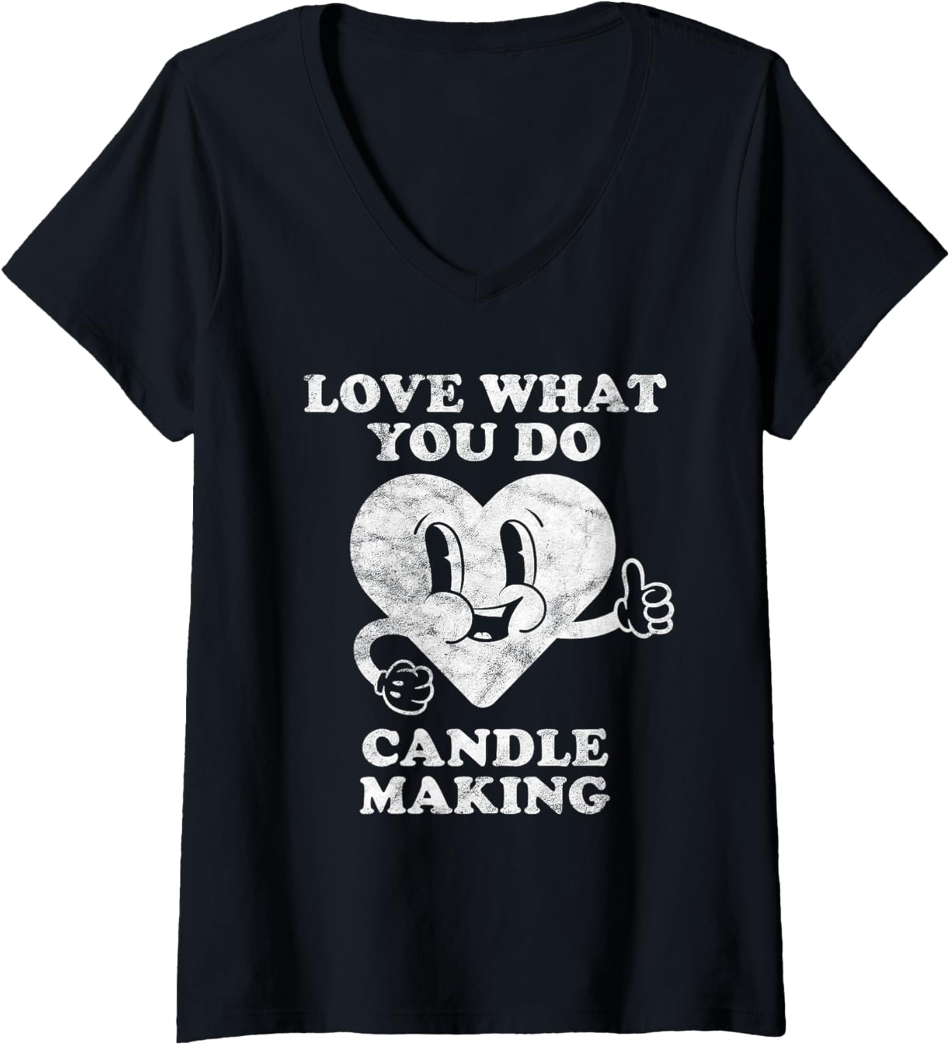 Retro Vintage Candle Making or Candle Maker Lover V-Neck Apparel | High Search Volume | Perfect Gift Idea