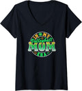 Womens In My Volleyball Mom Era Cheetah Print Style V Neck Apparel Viral TikTok Find Fan Favorite