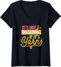 Womens Crochet Hoarding Yarn Crocheter Knitting Yarn Crocheting V-Neck Yarn Supply | High Search Volume | High CTR Title
