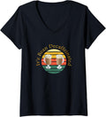 Womens Funny, Iv'e Bean Decaffeinated, Retro Coffee Maker, Grinder V-Neck Apparel | Best Seller Pick | Aesthetic Fit