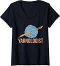 Womens Wool Collection YARNOLOGIST Funny Knitting Yarn V-Neck Yarn Supply | Top Rated | Best Seller Choice