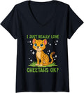 Womens I Just Really Love Cheetahs Ok Cheetah Kids V Neck Apparel Viral TikTok Find US Top Pick