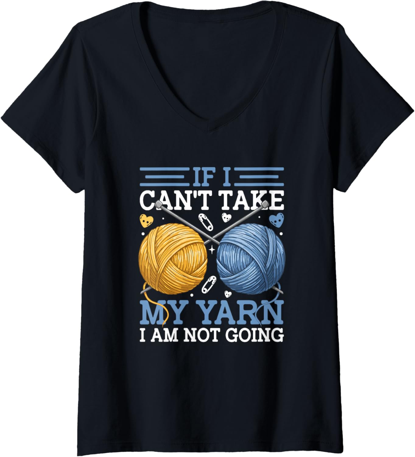 Womens Crafty Humor If I Lose My Yarn V-Neck Yarn Supply | High Search Volume | High CTR Title