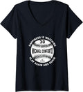 Womens Happiness Is Watching Michael Conforto Baseball Player V-Neck Apparel | Everyday Casual Wear