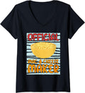 Officially Mac & Cheese Maker Cooking Chef V-Neck Apparel | Trending 2025 | Comfort Daily Wear