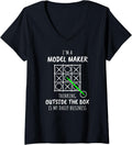 Womens Funny Model Maker V-Neck Apparel | Best Seller Pick | Perfect Gift Idea