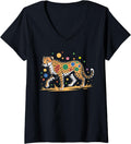 Womens Colorful Cheetah Polka Dot Day Costume 15th September Kids V Neck Apparel High Search Demand US Top Pick