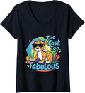 Womens Cheetah Kids Too Fast Too Fabulous V Neck Apparel High Search Demand US Top Pick