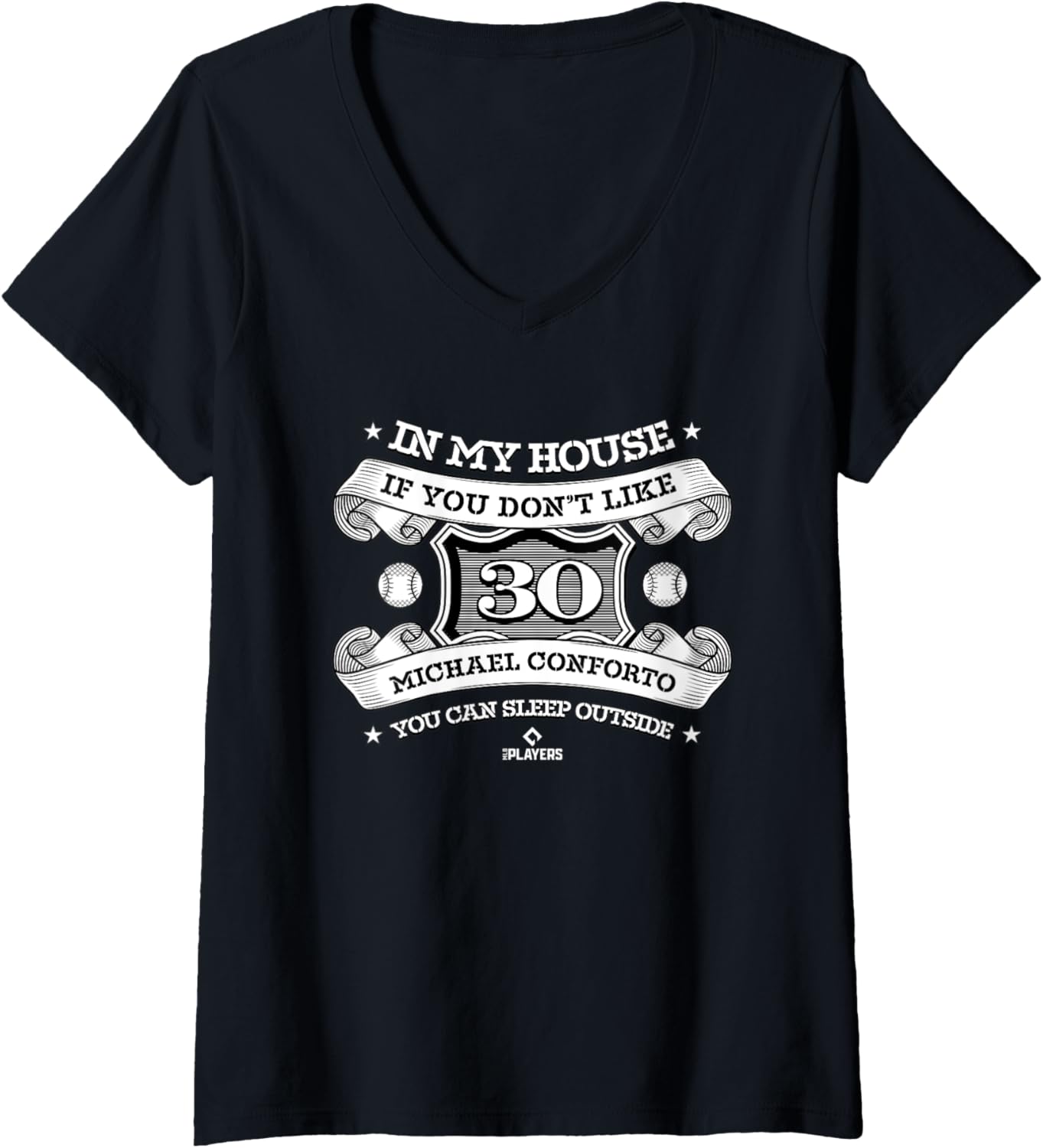 Womens In My House Michael Conforto V-Neck Apparel | Trending 2025