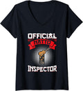 Womens Official Natto Inspector Design for a Natto maker V-Neck Apparel | High Search Volume | Perfect Gift Idea