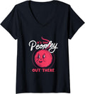 Womens Stay Inside Too Peopley Out There Weaving Yarn V-Neck Yarn Supply | Trending 2025 | Customer Favorite