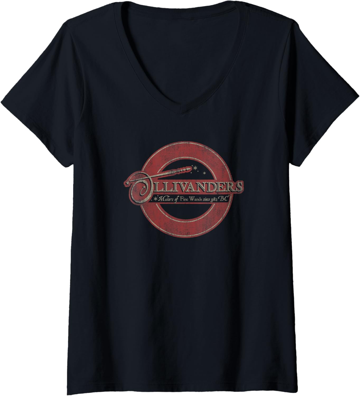 Womens Harry Potter Ollivander Makers Of Fine Wants Since 382 BC V-Neck Apparel | US Viral Style | Comfort Daily Wear