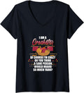 Womens I Am a Crocheter - Funny Yarn Hoarder Design V-Neck Yarn Supply | Top Rated | Best Seller Choice