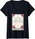 Womens Knitting Knitter Tarot Card Yarn Craft Crochet V-Neck Yarn Supply | High Search Volume | Best Seller Choice