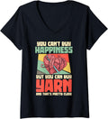 Womens You Can't Buy Happiness But You Can Buy Yarn Crocheter Gifts V-Neck Yarn Supply | Viral US Pick | Best Seller ...