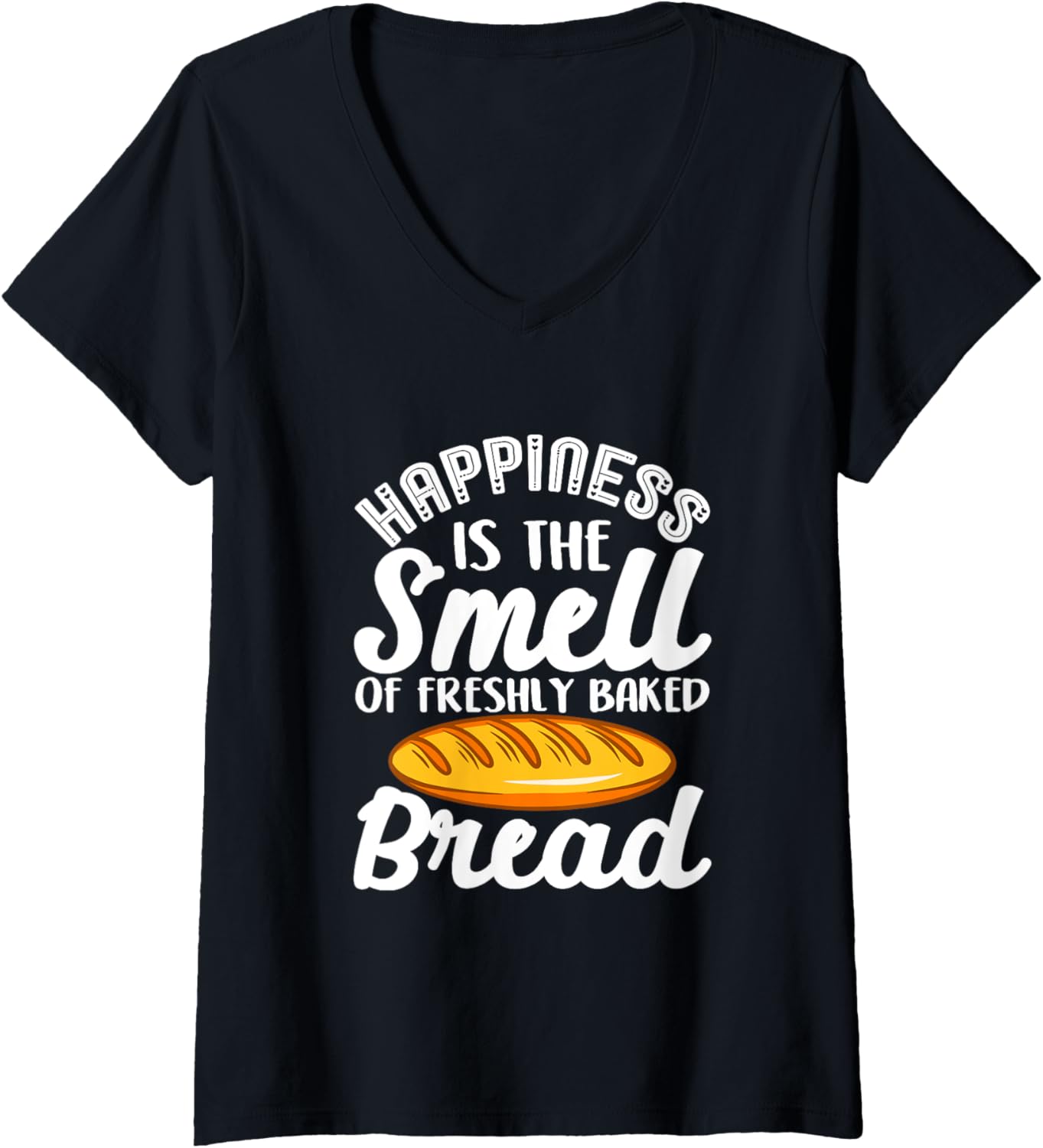 Womens Bread Baking Bread Maker Smell Of Freshly Baked Bread V-Neck Apparel | Trending 2025 | Perfect Gift Idea
