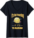 Womens Funny Yarn-It's Not Hoarding If It s Yarn For Crochet V-Neck Yarn Supply | Premium Quality | Customer Favorite