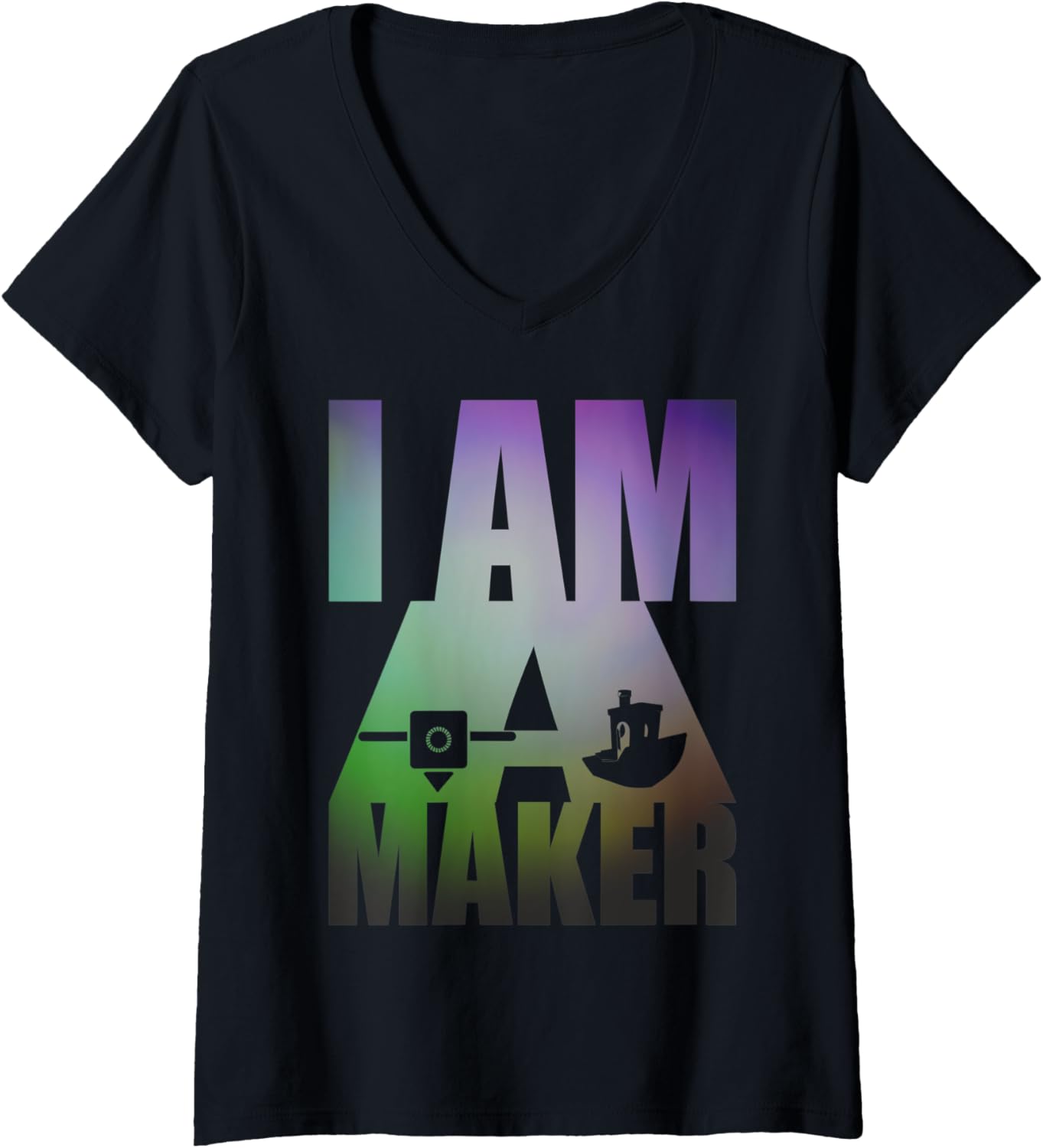 Womens 3D Printing maker design for 3D printer makers V-Neck Apparel | Premium Quality | Aesthetic Fit