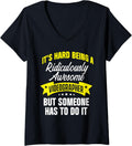 Womens Videographer Awesome Videography Filmmaker V-Neck Apparel | Premium Quality | Aesthetic Fit