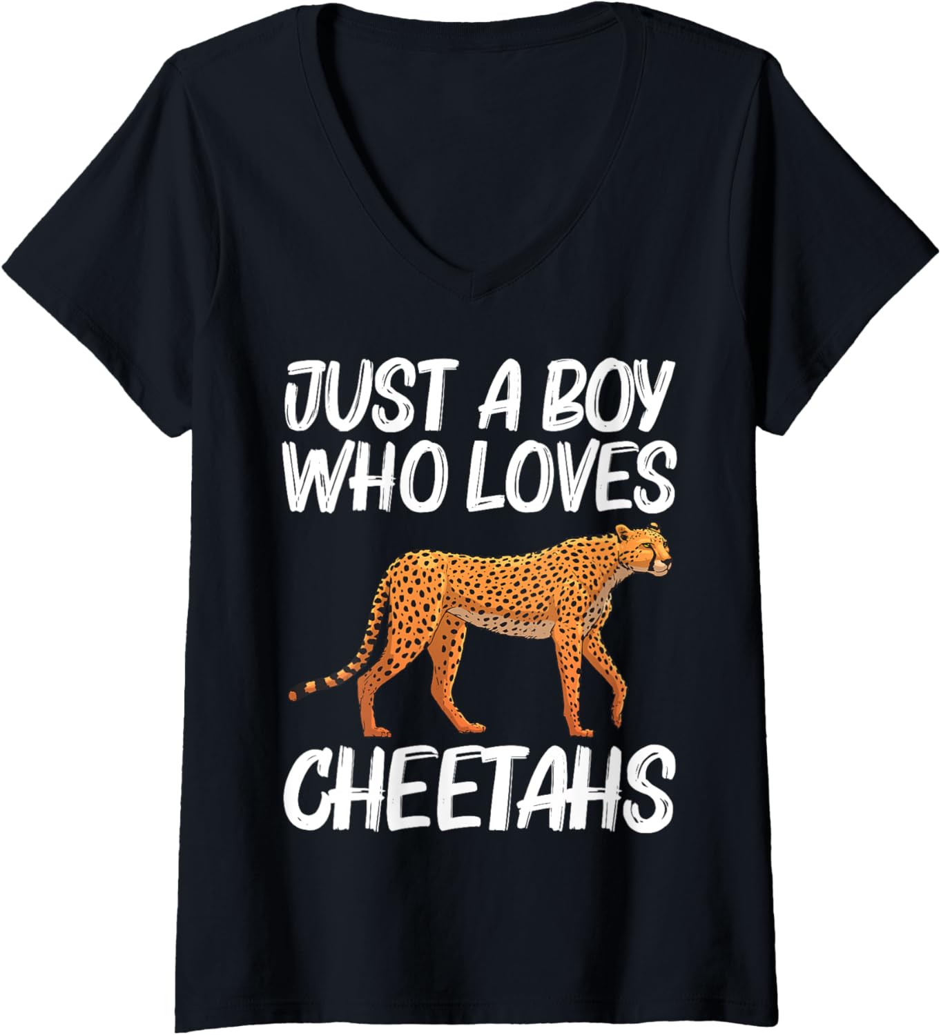 Womens Cool Cheetah Design For Boys Kids Cat Animal Cheetah Lover V Neck Apparel High Search Demand Fan Favorite