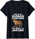 Womens Cool Jaguar Design For Men Women Kids Cheetah Jaguar Lover V Neck Apparel Streetwear Style Hot Right Now