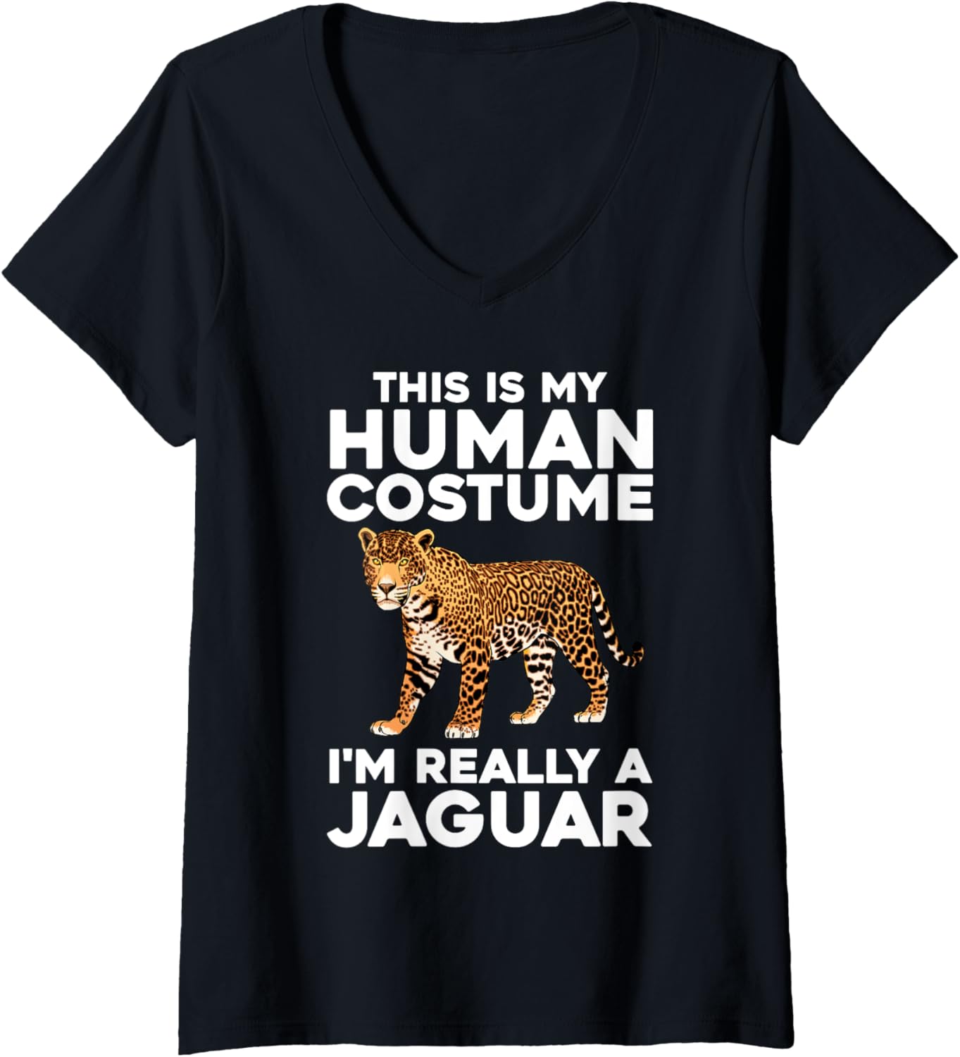 Womens Cool Jaguar Design For Men Women Kids Cheetah Jaguar Lover V Neck Apparel Streetwear Style Hot Right Now