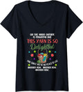 Womens Oh The Virus Outside Is Frightful But This Yarn Delightful V-Neck Yarn Supply | Trending 2025 | High CTR Title