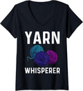 Womens Funny Knitting Gift For Men Women Crochet Yarn Thread V-Neck Yarn Supply | Premium Quality | Customer Favorite
