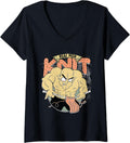 Womens Knitting Yarn Knitter Real men knit V-Neck Yarn Supply | High Search Volume | Perfect for Crafters