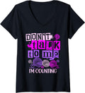 Don't Talk To Me Im Counting Yarn Knitting Crocheter Crochet V-Neck Yarn Supply | Viral US Pick | Perfect for Crafters