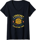 Womens I Crochet But My Favorite Hobby is Collecting Yarn Funny Tee V-Neck T-Shirt | Top Rated | Perfect for Crafters