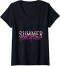 Womens Summer State of Mind Cheetah Print V Neck Apparel Viral TikTok Find Best Seller Look