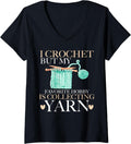 Womens I Crochet But My Favorite Hobby is Collecting Yarn Mother V-Neck Yarn Supply | Viral US Pick | High CTR Title