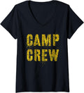 Womens CAMP CREW Leopard Print Summer Staff Counselor Teacher 2022 V Neck Apparel Trending US Hot Right Now