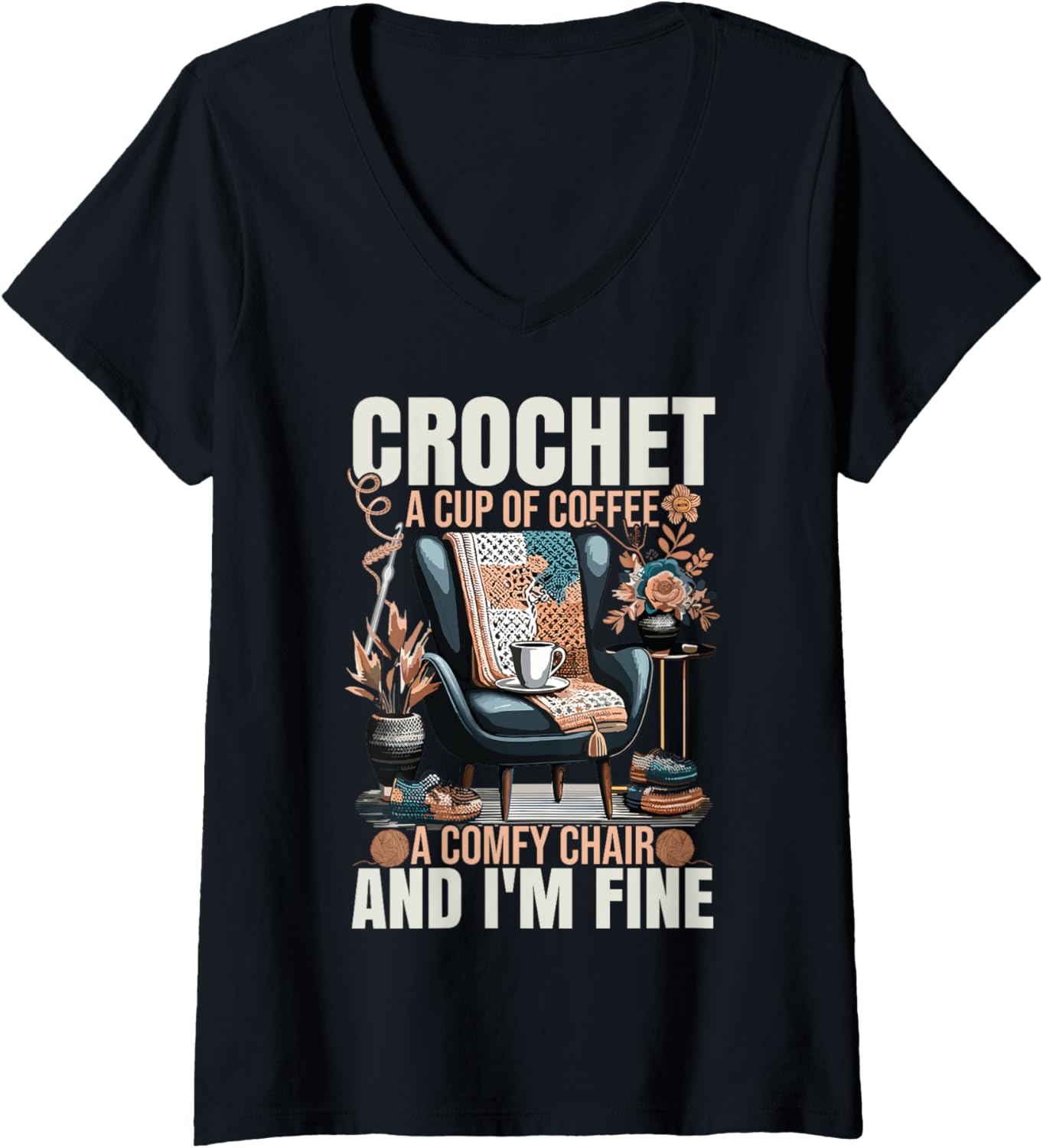 Womens Yarn Coffee Crochet V-Neck Yarn Supply | Premium Quality | High CTR Title