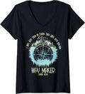 Womens Spiritual Way Maker Bible Verse Christian Faith Way Maker V-Neck Apparel | Best Seller Pick | Comfort Daily Wear