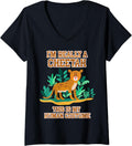 Womens I m really a Cheetah Human costume V Neck Apparel Trending US Fan Favorite