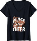Womens Funny Cheerleading Daughter Leopard Cheetah Print Cheer Mom V Neck Apparel Viral TikTok Find Best Seller Look