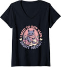 I need to buy yarn right meow - knitting cat yarn ball V-Neck Yarn Supply | Trending 2025 | Perfect for Crafters