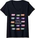 Womens I Dont Have a Yarn Problem Funny Yarn Collecting V-Neck Yarn Supply | Trending 2025 | High CTR Title
