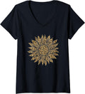 Womens Sunflower Leopard Print Pattern Women Cheetah Animal V Neck Apparel High Search Demand Hot Right Now