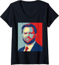 Womens Retro J.D. Vance for President 2028 Vance 2028 Election V-Neck Apparel | Trending 2025