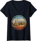 Womens Retro Vintage Cheese Maker Design Cheesemaker V-Neck Apparel | High Search Volume | Perfect Gift Idea