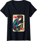 Womens Queen of Heart Knitting Yarn Lovers V-Neck Yarn Supply | Premium Quality | Best Seller Choice