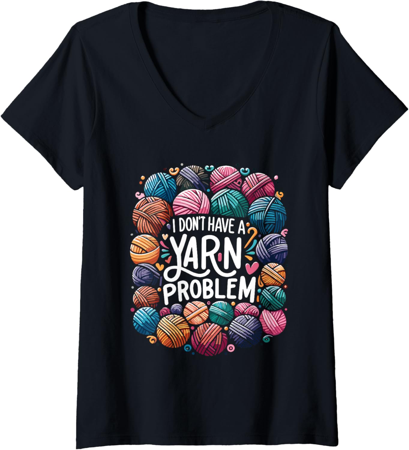 Funny Yarn Collecting, Knitting Crocheting Yarn Problem V-Neck Yarn Supply | Trending 2025 | High CTR Title