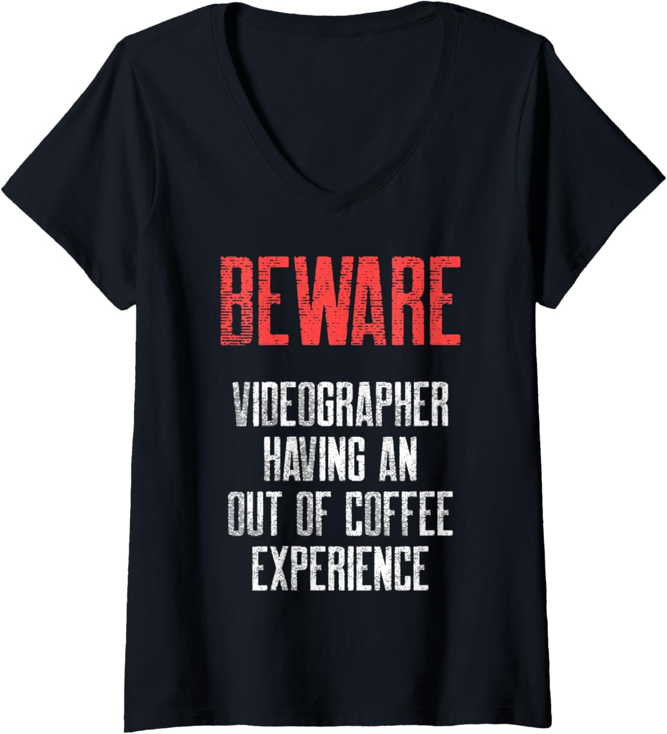 Womens Videographer Experience Videography Filmmaker Gift V-Neck Apparel | Best Seller Pick | Aesthetic Fit