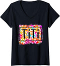 Womens Cute cheetah print trendy titi grandma aunt auntie tee V Neck T Shirt High Search Demand Hot Right Now