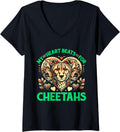 Womens African Wild Animal Safari Leopard Cheetah V Neck Apparel Viral TikTok Find Fan Favorite