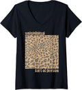Animal Print Tee Leopard Cheetah Wild Cat Print With Quote V Neck T Shirt High Search Demand Hot Right Now