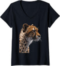 Womens Cheetah V Neck Apparel High Search Demand Hot Right Now